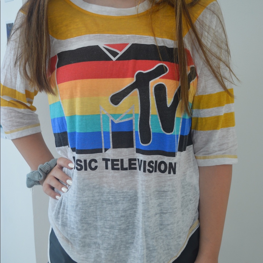 Retro style MTV sheer shirt